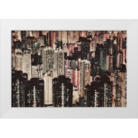 Late Night Life White Modern Wood Framed Art Print by Meneely, Dan