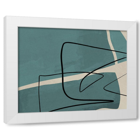 Different Strokes II White Modern Wood Framed Art Print by Meneely, Dan