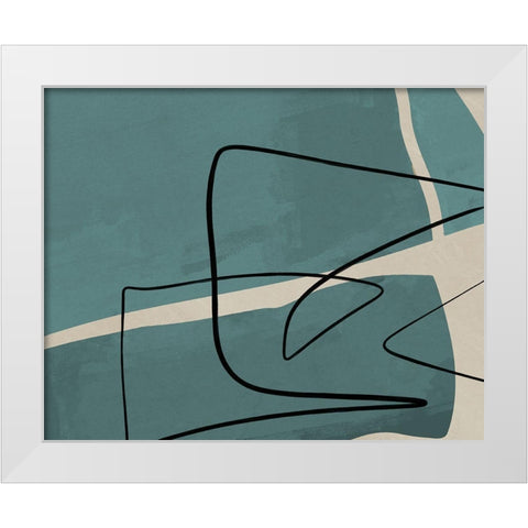 Different Strokes II White Modern Wood Framed Art Print by Meneely, Dan