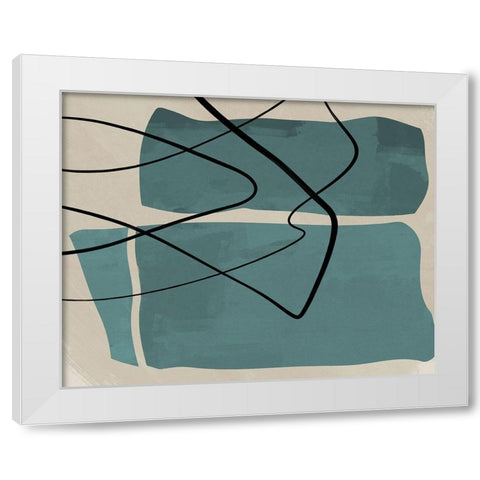 Different Strokes I White Modern Wood Framed Art Print by Meneely, Dan