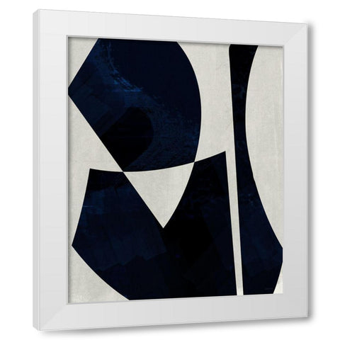 Black Machine II White Modern Wood Framed Art Print by Meneely, Dan