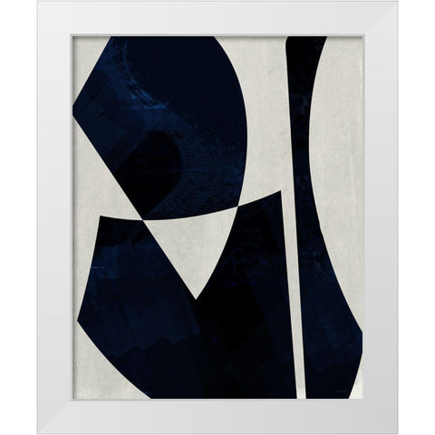 Black Machine II White Modern Wood Framed Art Print by Meneely, Dan