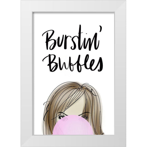 Sassy Hair Dont Care I White Modern Wood Framed Art Print by Quach, Anna