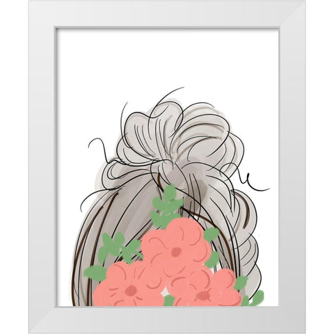 Visions of Hair Styles I White Modern Wood Framed Art Print by Quach, Anna