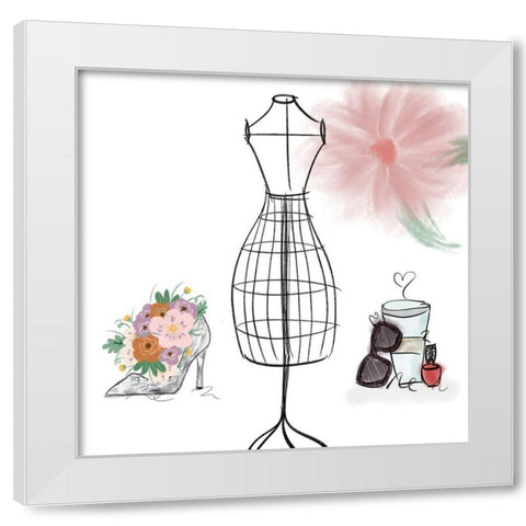 Visions of Fashion VI White Modern Wood Framed Art Print by Quach, Anna