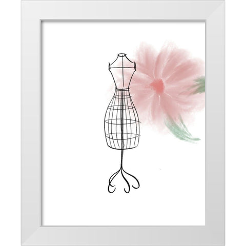 Visions of Fashion I White Modern Wood Framed Art Print by Quach, Anna