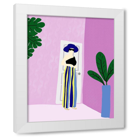 Dress and Ready II White Modern Wood Framed Art Print by Quach, Anna