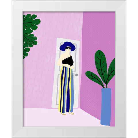 Dress and Ready II White Modern Wood Framed Art Print by Quach, Anna