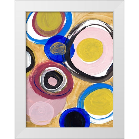 Time and Space II White Modern Wood Framed Art Print by Loreth, Lanie