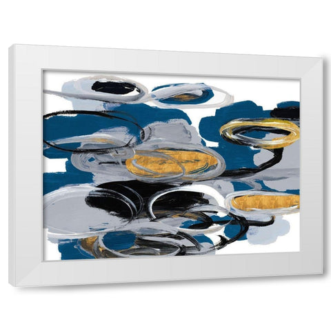 The Blue City Spirit White Modern Wood Framed Art Print by Loreth, Lanie