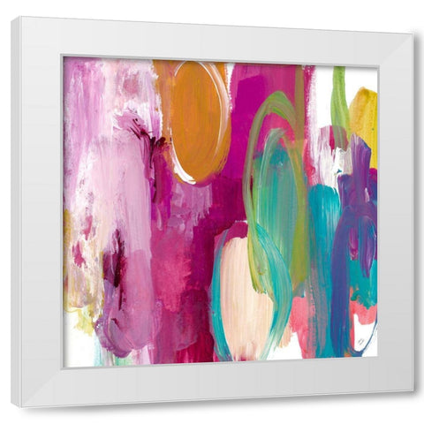 Melody I White Modern Wood Framed Art Print by Loreth, Lanie