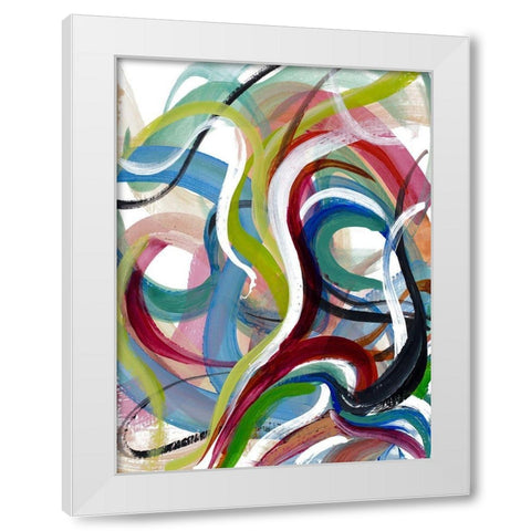 In Full Swing White Modern Wood Framed Art Print by Loreth, Lanie