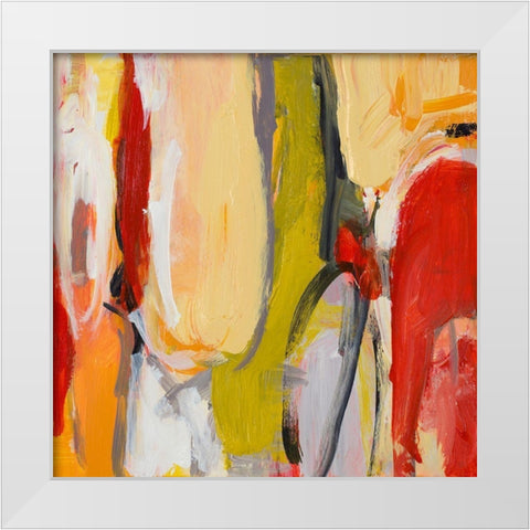 City Symphony II White Modern Wood Framed Art Print by Loreth, Lanie