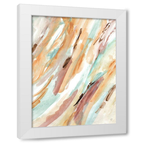 Coordination White Modern Wood Framed Art Print by Loreth, Lanie