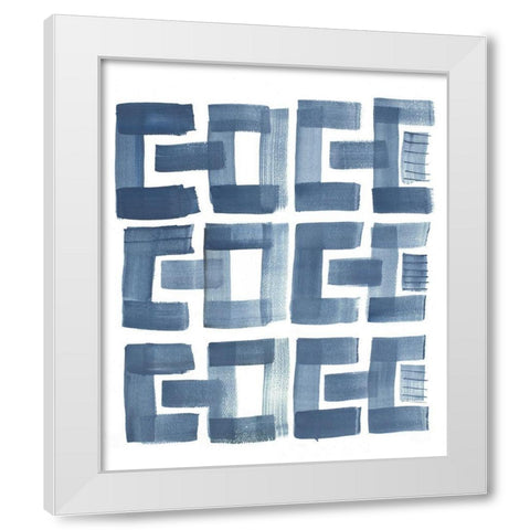 Organic Shapes II White Modern Wood Framed Art Print by Danelle, B.