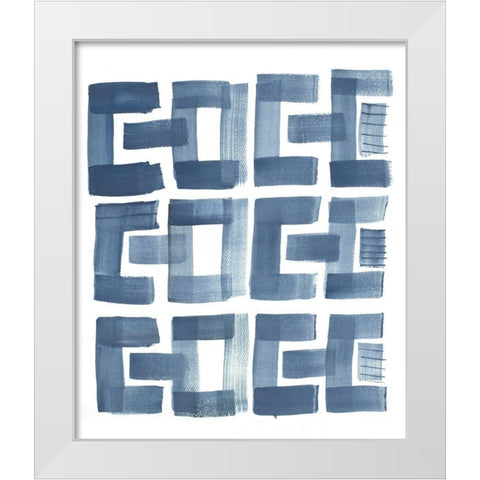 Organic Shapes II White Modern Wood Framed Art Print by Danelle, B.