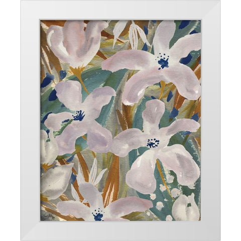 Femme Floral I White Modern Wood Framed Art Print by Medley, Elizabeth