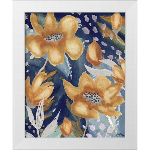 Femme Floral II White Modern Wood Framed Art Print by Medley, Elizabeth