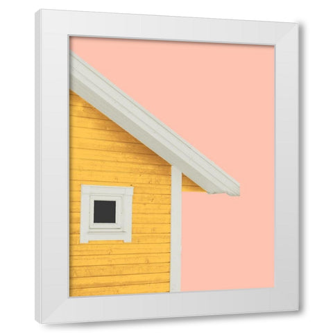 Summer Cabin White Modern Wood Framed Art Print by Wilson, Kali
