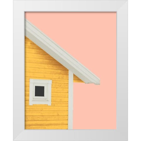 Summer Cabin White Modern Wood Framed Art Print by Wilson, Kali