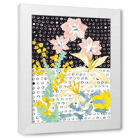 Mother Daughter Floral White Modern Wood Framed Art Print by Bucheli, Jen