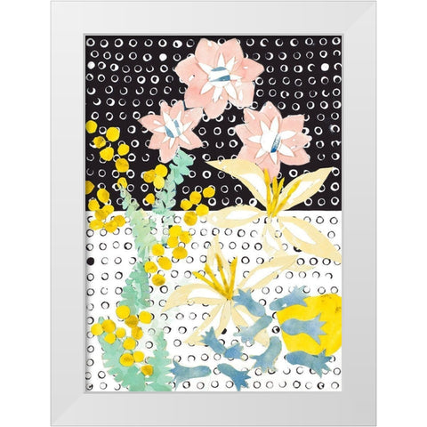 Mother Daughter Floral White Modern Wood Framed Art Print by Bucheli, Jen