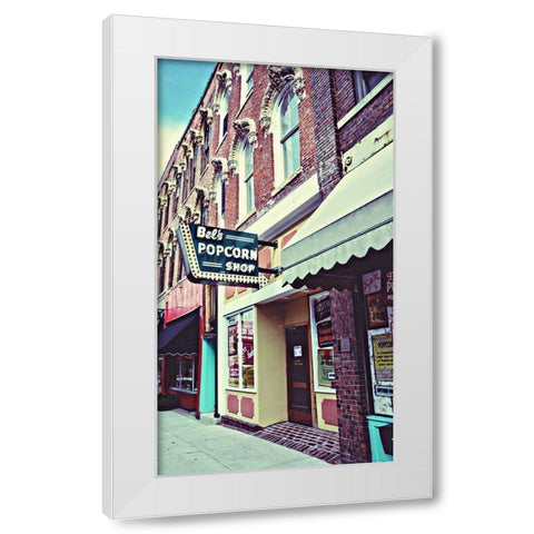 Popcorn Shop White Modern Wood Framed Art Print by Bucheli, Jen