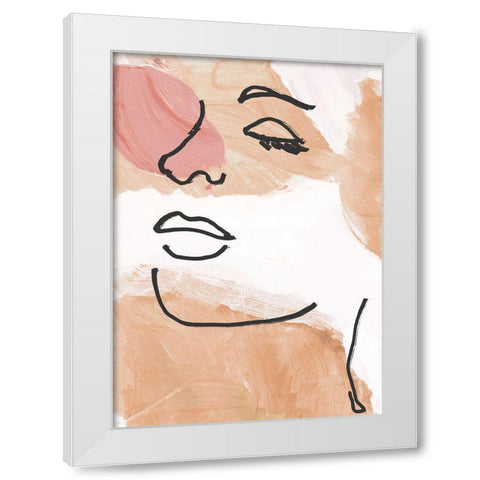 Aloof Expression White Modern Wood Framed Art Print by Loreth, Lanie