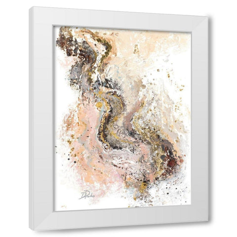 Tierra Rosa White Modern Wood Framed Art Print by Pinto, Patricia