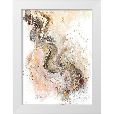 Tierra Rosa White Modern Wood Framed Art Print by Pinto, Patricia