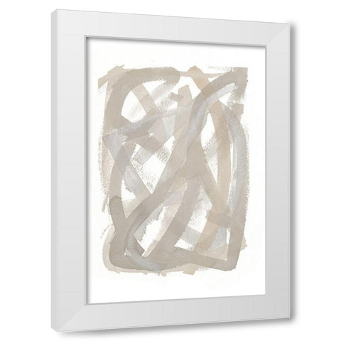 Found Trails II White Modern Wood Framed Art Print by Torres, Melanie