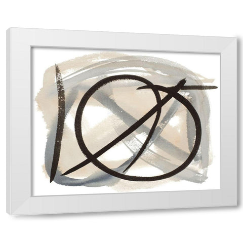 Lost Trails II White Modern Wood Framed Art Print by Torres, Melanie