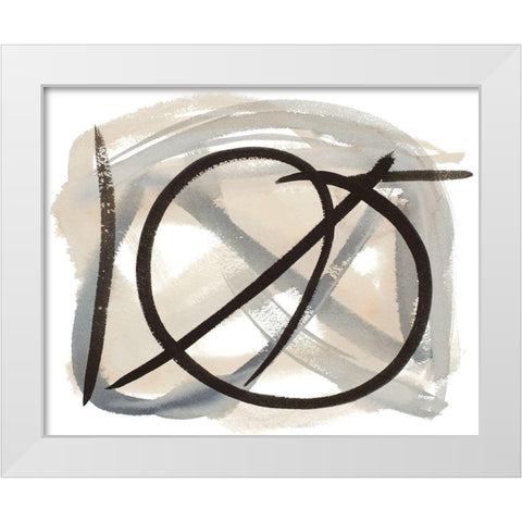 Lost Trails II White Modern Wood Framed Art Print by Torres, Melanie