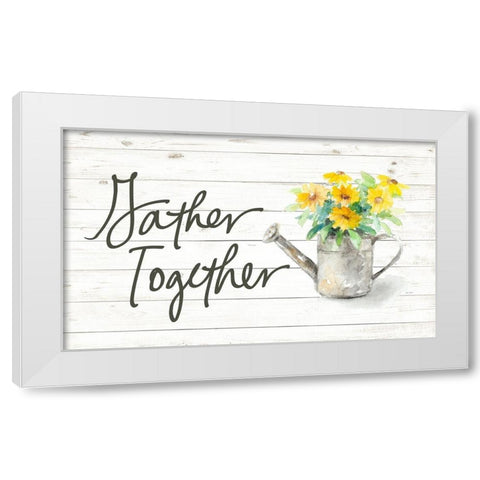 Gather Together White Modern Wood Framed Art Print by Loreth, Lanie