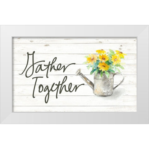Gather Together White Modern Wood Framed Art Print by Loreth, Lanie