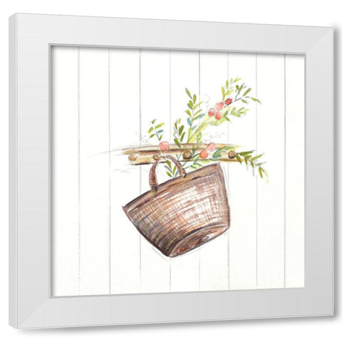 Ramitas II White Modern Wood Framed Art Print by Pinto, Patricia