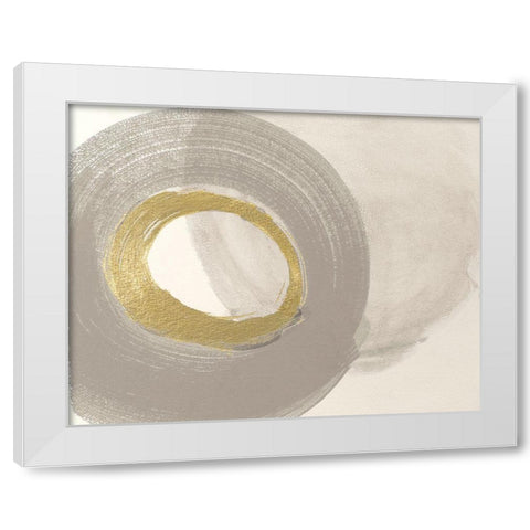Modern Geometry White Modern Wood Framed Art Print by Pinto, Patricia