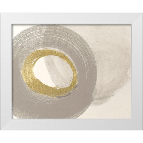 Modern Geometry White Modern Wood Framed Art Print by Pinto, Patricia