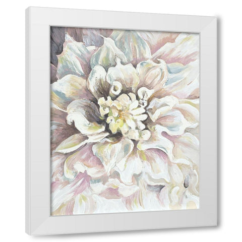 Dahlia White Modern Wood Framed Art Print by Pinto, Patricia