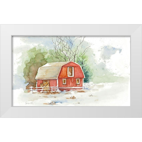 Holiday Town II White Modern Wood Framed Art Print by Loreth, Lanie