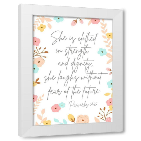 Spiritual Guidance III White Modern Wood Framed Art Print by Quach, Anna