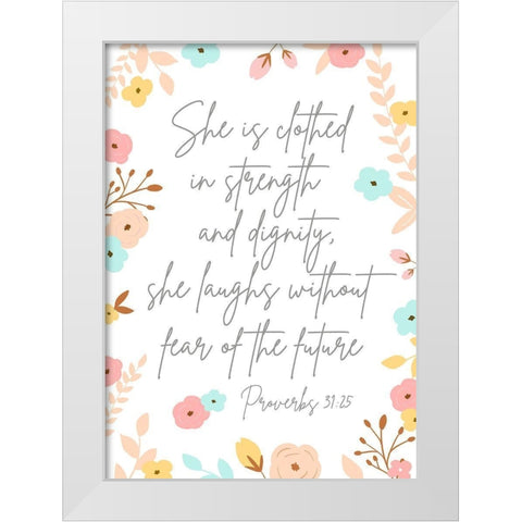 Spiritual Guidance III White Modern Wood Framed Art Print by Quach, Anna