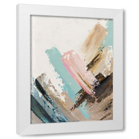 Summer Sorbet White Modern Wood Framed Art Print by Pinto, Patricia