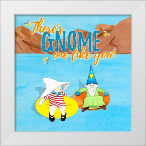 Gnome One Like You Tubing White Modern Wood Framed Art Print by Edwins, Hugo