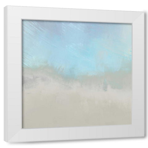 Misty Fog I White Modern Wood Framed Art Print by Meneely, Dan