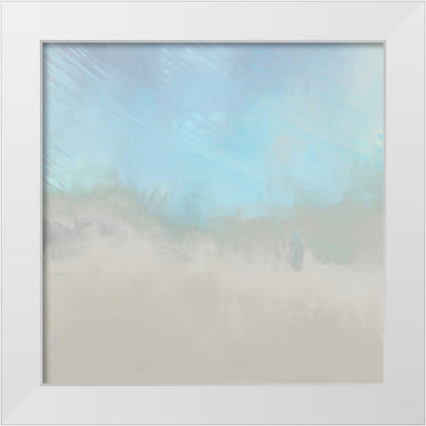 Misty Fog I White Modern Wood Framed Art Print by Meneely, Dan