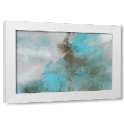 Garden Patina I White Modern Wood Framed Art Print by Meneely, Dan