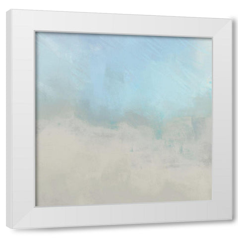 Misty Fog II White Modern Wood Framed Art Print by Meneely, Dan