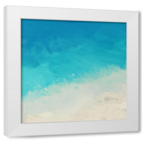 Ocean Blue Sea II White Modern Wood Framed Art Print by Meneely, Dan