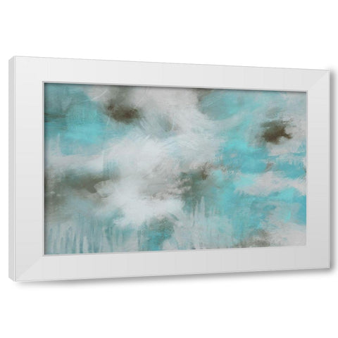 Garden Patina II White Modern Wood Framed Art Print by Meneely, Dan